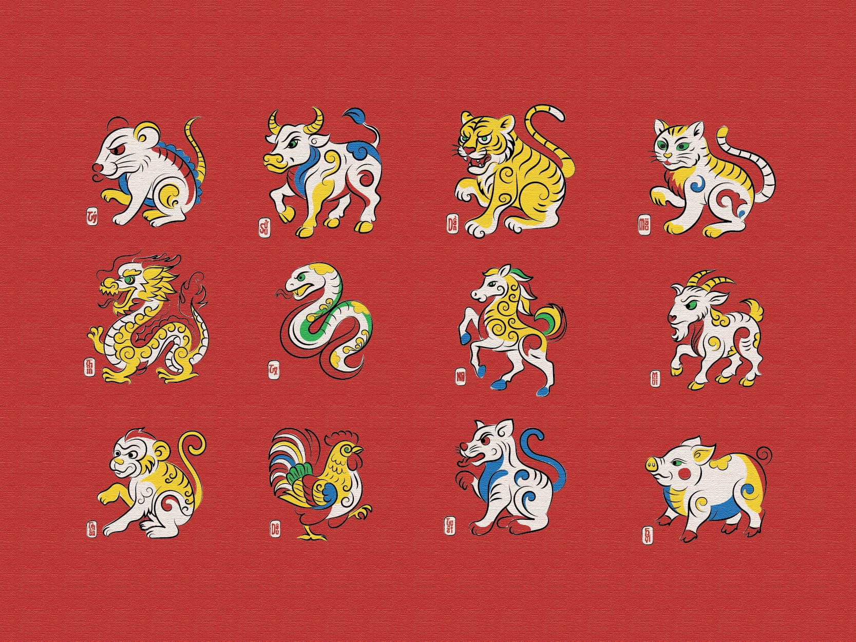 Heritage 12 Zodiac Animals image 1